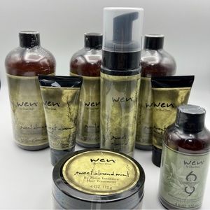 Wen Chaz Dean Sweet Almond Mint Cleansing Conditioner 16 oz 3x Mousse Re Moist